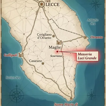 Masseria Luci Grande Oda ve Kahvaltı Scorrano (Apulia)
